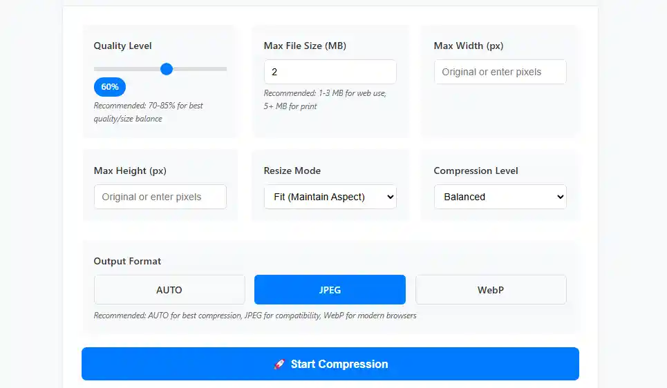 AI Bulk Image Compressor